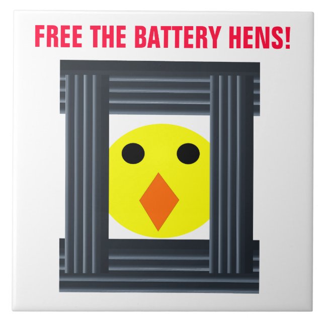 Free the Battery Hens Tile (Front)