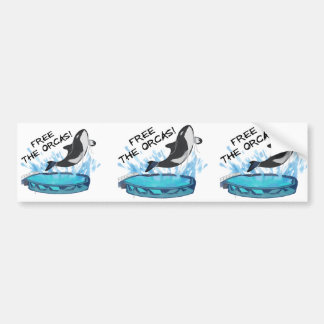 FREE THE ORCAS! BUMPER STICKER
