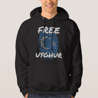 Free The Uyghurs Free Uyghur Uyghur Flag Save Uygh Hoodie