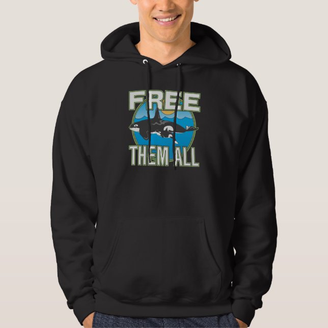 Free Them All (Whales) Hoodie (Front)