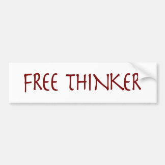 Free Thinker Bumper Sticker