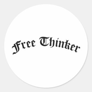 Free Thinker Classic Round Sticker