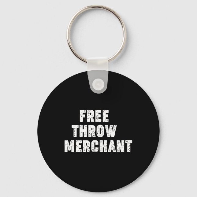 Free Throw Merchant  Key Ring (Front)