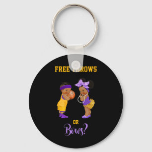 Free Throws or Bows Basketball Ba1 Key Ring