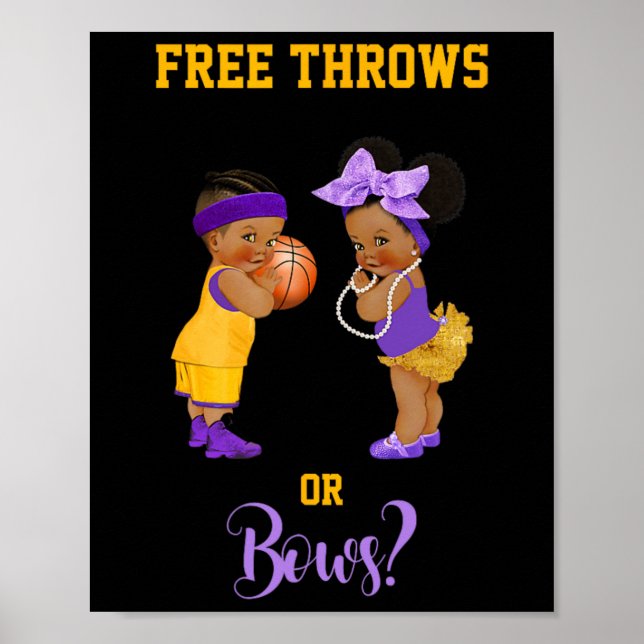 Free Throws or Bows Basketball Ba1 Poster (Front)
