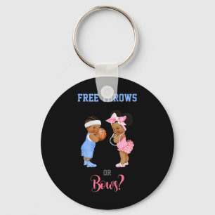 Free Throws or Bows Basketball Baby Key Ring
