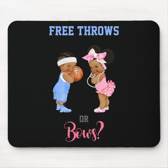Free Throws Or Bows Bysketbyll By  Mouse Pad (Front)