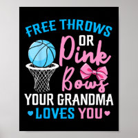 Free Throws or Pink Bows Grandma Loves You Gender 