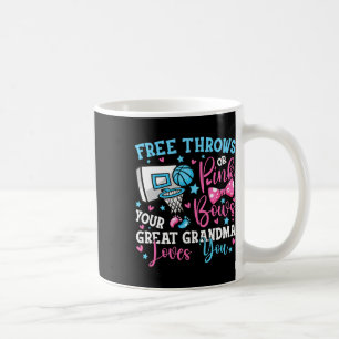 Free Throws Or Pink Bows Great Grandma Loves You C Coffee Mug