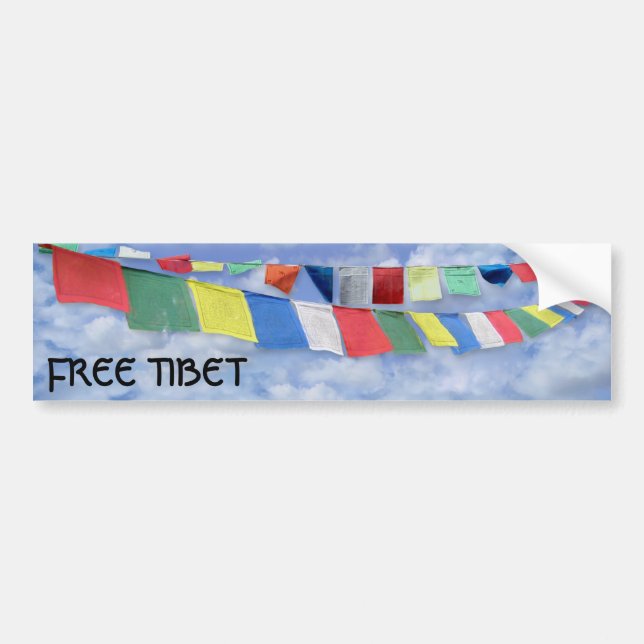 Free Tibet Bumper Sticker (Front)