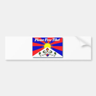Free Tibet Bumper Sticker