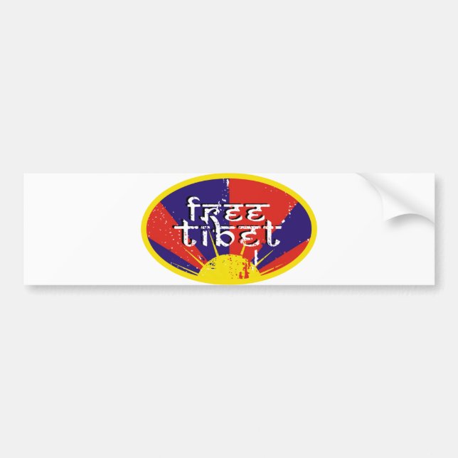 Free Tibet Bumper Sticker (Front)