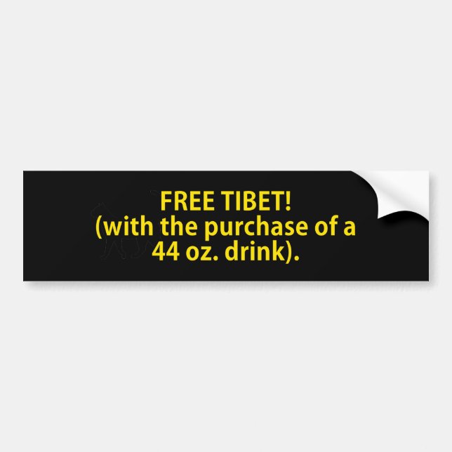 Free Tibet Bumper Sticker (Front)