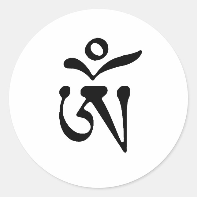 FREE TIBET CLASSIC ROUND STICKER (Front)