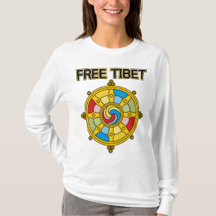 Free Tibet Dharmacakra T-Shirt