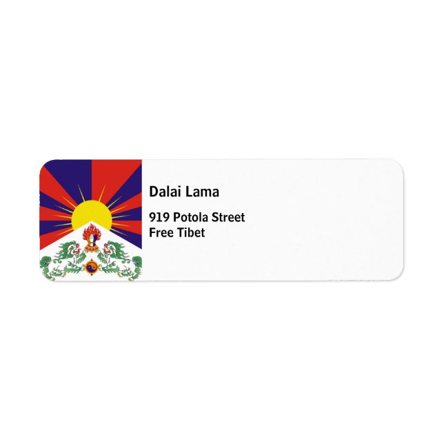 Free Tibet flag (Front)