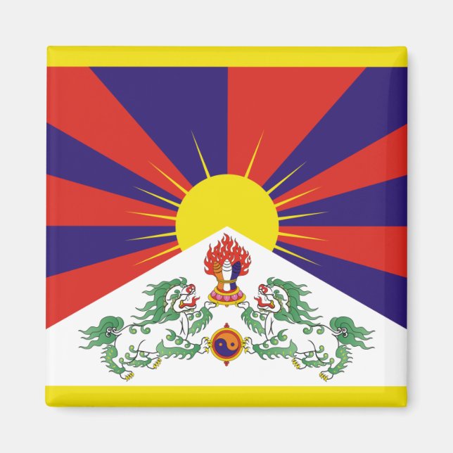 Free Tibet flag Magnet (Front)