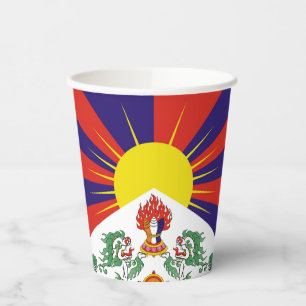 Free Tibet flag Paper Cups