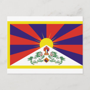 Free Tibet Flag Postcard