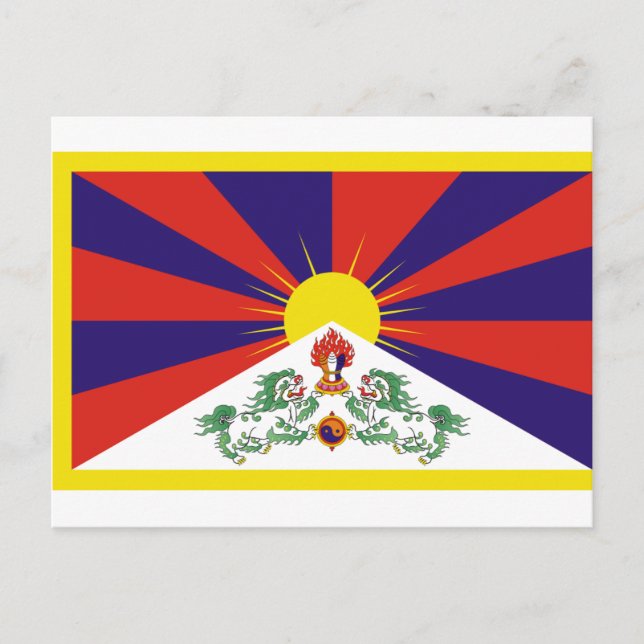 Free Tibet Flag Postcard (Front)