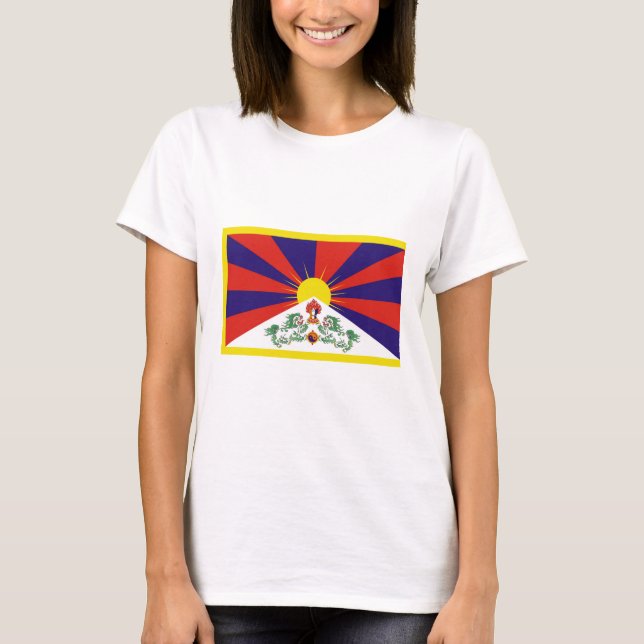 Free Tibet flag T-Shirt (Front)