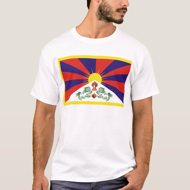 Free Tibet Flag T-Shirt (Front)