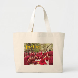 Free Tibet Large Tote Bag
