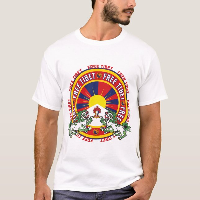 Free Tibet Round Logo T-Shirt (Front)