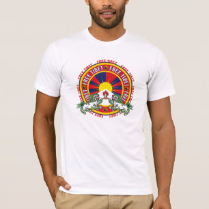 Free Tibet Round Logo T-Shirt