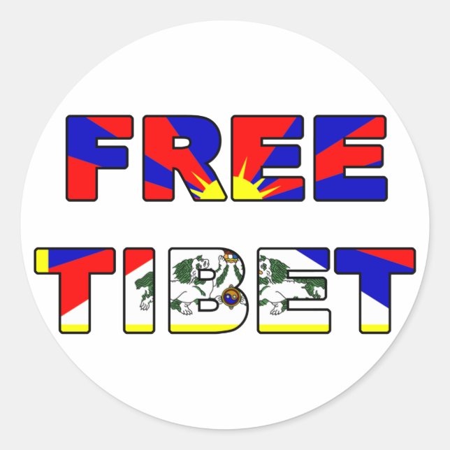 Free Tibet Sticker (Front)