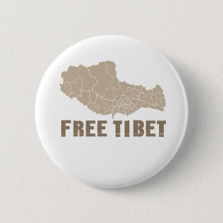 FREE TIBET / TIBETAN FREEDOM 6 CM ROUND BADGE