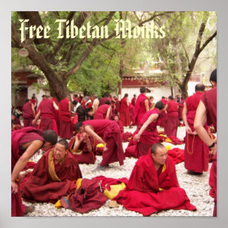 Free Tibetan Monks Poster