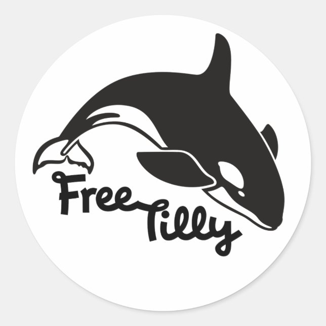 Free Tilly Classic Round Sticker (Front)