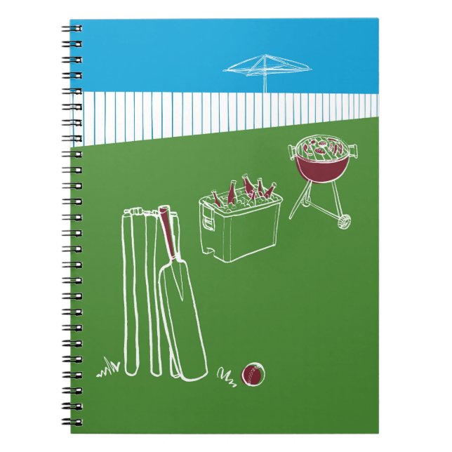 Free Time Cricket Notebook (Front)