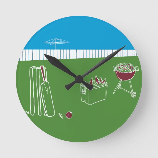 Free TIme Cricket Wall Clock (Front)