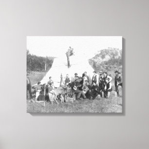 Free Time in Camp for Engineer Corps Canvas Print
