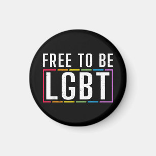 Free to be LGBT Bisexual Lesbian Gay Pride Magnet