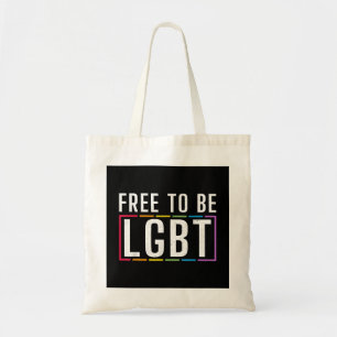 Free to be LGBT Bisexual Lesbian Gay Pride Tote Bag