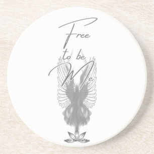 Free to be Me Sandstone Coaster