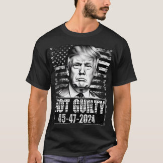 Free Trump 2024 Not Guilty Pro Republican T-Shirt