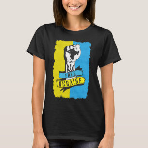Free Ukraine I Stand With Ukraine Flag Support Ukr T-Shirt
