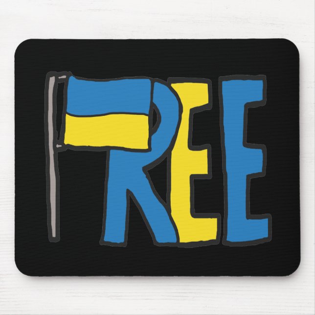 Free Ukraine Mouse Pad (Front)