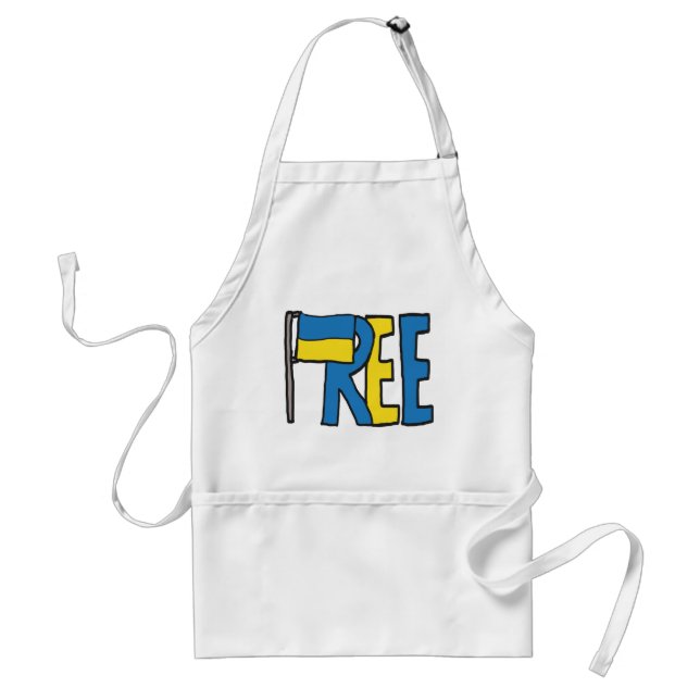 Free Ukraine Standard Apron (Front)