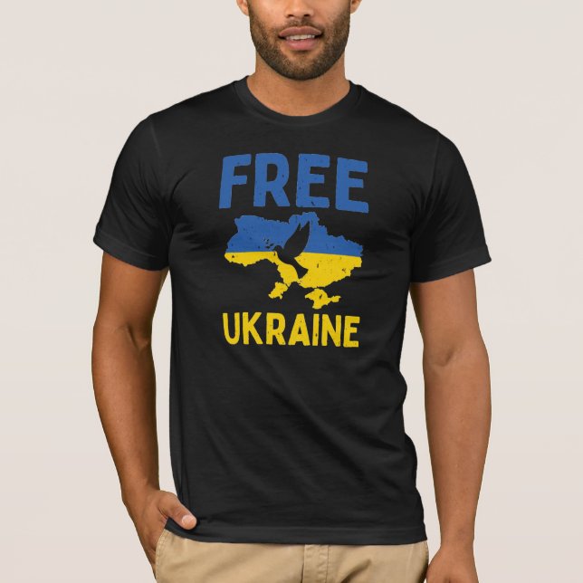 Free Ukraine T-Shirt (Front)