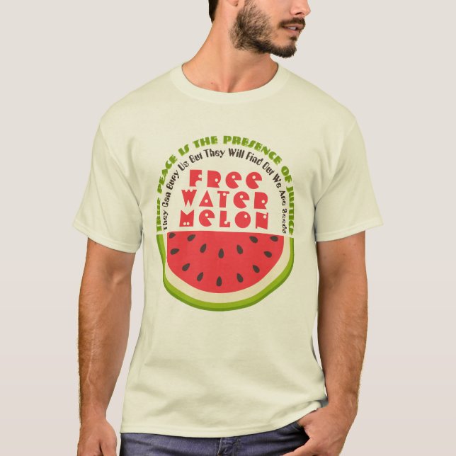 Free Watermelon Low Key T-Shirt (Front)