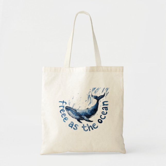 Free Whale Tote Bag (Front)