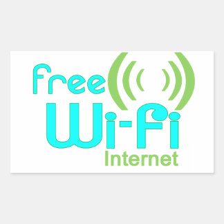 Free Wi-Fi Internet Access Window Sticker