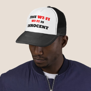 Free Wi-Fi Wi-Fi Is Innocent Trucker Hat