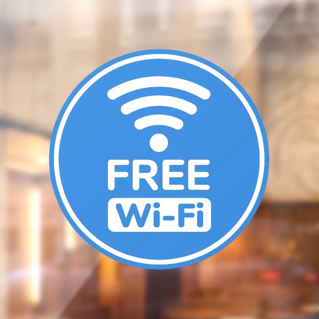 Free Wi-Fi Window Cling (Sheet 2)
