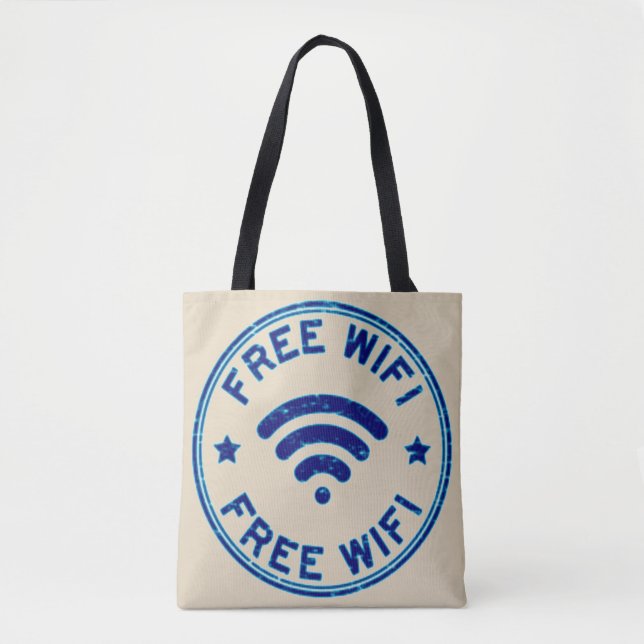 Free WiFi Tote Bag (Front)